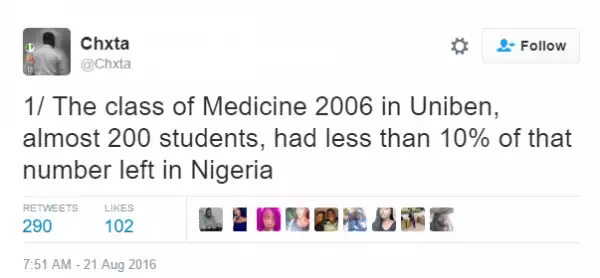 Over 190 medical doctors from UNIBEN allegedly abandon Nigeria for greener pastures
